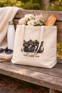 3 cats tote bag 