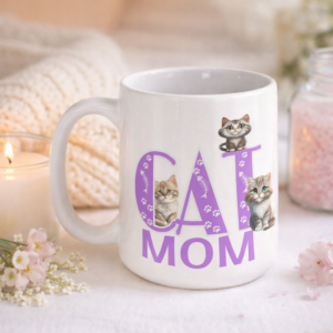 cat mom mug